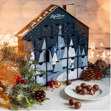 Chocolate Truffle Advent House, Navy, 360g.