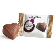 Honeycomb Crispy Heart, Milk Chocolate 14g