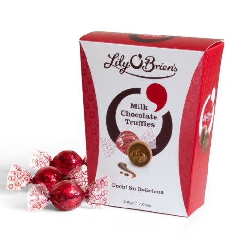 Milk Chocolate Truffles, 17 Chocolates, 200g.