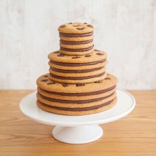 Moustache Tiered Cookie Cake 4 Tier