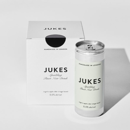 Jukes Sparkling Pinot Noir Drink, Alcohol-Free, Box of 4 Cans