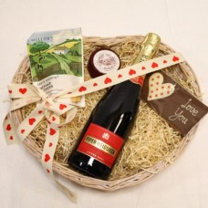 Champagne Valentines Gift Basket