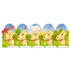 LINDT Gold Bunny Milk Chocolate  5 pack 50g (2 Quantity)
