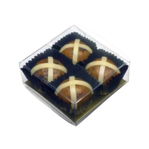 SHEPCOTE 4 Marzipan Hot Cross Buns 45g