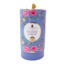 GRANDMA WILDS All Butter Caramel & Sea Salt Biscuits  Victorian Floral Tube 150g