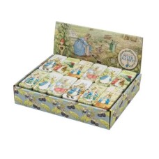 TIN TREATS Beatrix Potter Peter Rabbit Mini Slider Tin with Raspberry Millions 11g (2 Quantity)