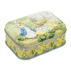 TIN TREATS Beatrix Potter Peter Rabbit Rectangular Tin with Fruit Jellies 120g