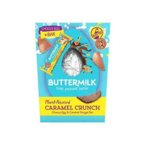 BUTTERMILK Caramel Crunch Choccy Egg & Caramel Nougat Snack Bar 180g