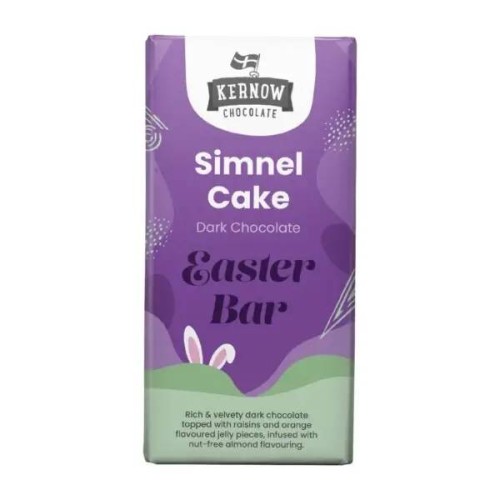 KERNOW Simnel Cake Dark Chocolate Easter Bar 100g (2 Quantity)