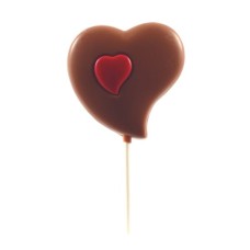 Belgian Chocolate Heart Lollies