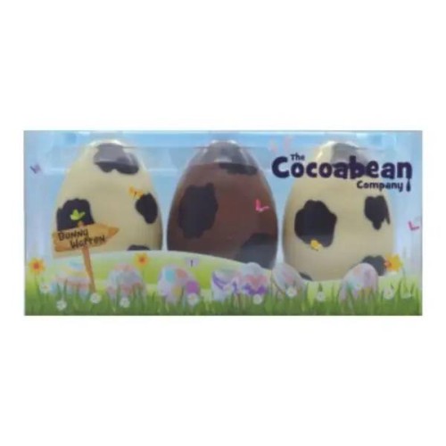 CHICK AND MOO TRIO OF SMALL EGGS