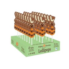 BELFINE Belgian Chocolate Long Pop Bunny Lolly 23g (5 Quantity)