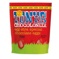 Tonys Chocolonely Easter Eggs Milk Chocolate Pouch (2 Quantity)