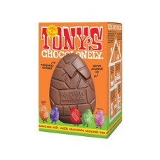 Tonys Chocolonely Hollow Milk Caramel Sea Salt Easter Egg & Mini Eggs