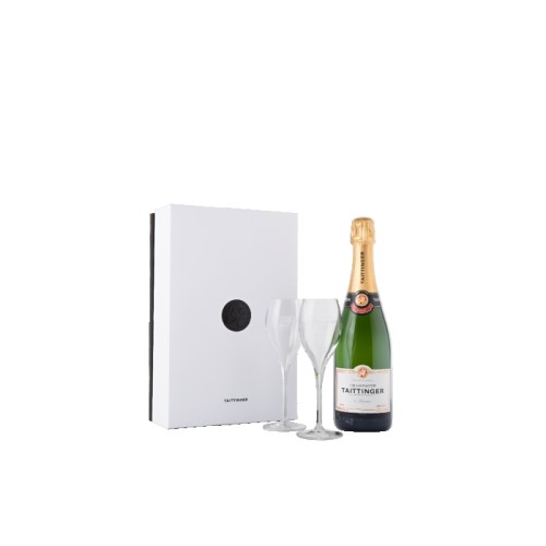 Champagne Taittinger & 2 Glass Gift Set