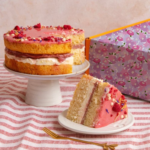 Mother's Day Raspberry & Elderflower Cake (Small (6