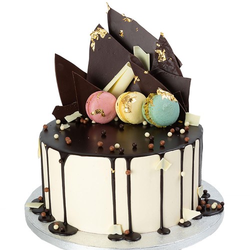 Macaron Drip Cake (Small (6