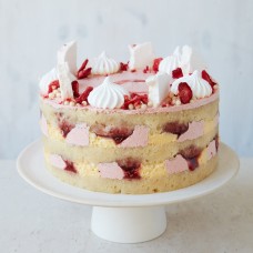 Strawberry Eat-On Mess Cake (Extra Large (12