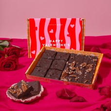 Valentine's Day Vegan Wheat-Free Mini Brownie Box (12 Pieces)