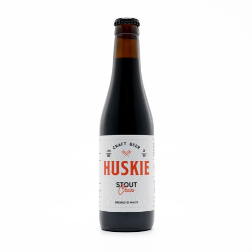 Huskie Chaos Stout glass bottle - Case of 15
