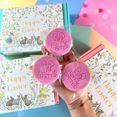 Happy Easter Bunny Ears Cookies (12 PACK)