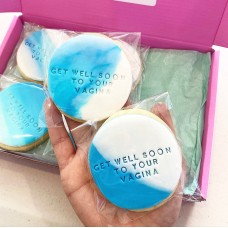 Get Well Soon To Your Vagina Cookies ((12 pack))
