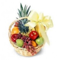 Basket of tropical fruits