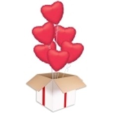 Pink Hearts Party Bouquets (2x Bunch of 6 Balloons (12 Balloons))
