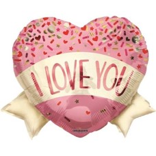 I Love You Heart Shaped Balloon (3 Balloons Gift Boxed)