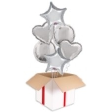 White Party Bouquets (2x Bunch of 6 Balloons (12 Balloons))