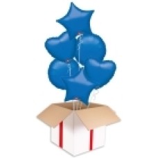 Bright Blue Party Bouquets (2x Bunch of 6 Balloons (12 Balloons))