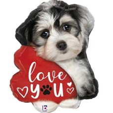 Love You Puppy Supershape Balloon (3 Balloons Gift Boxed)