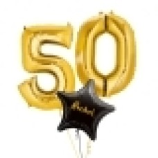 Silver Two Digit Number Balloons 10-99