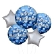Big Top Diamondz Happy Birthday Balloon (Super Size Option (another 4 balloons) to make a bunch of 9 Total)