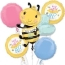 Cubez Blue Baby Boy Balloon (3 Balloons Gift Boxed)