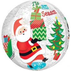 Santa See Through Orbz Balloon (3 Balloons Gift Boxed)