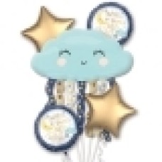 Baby Girl Pink and White Balloon (3 Balloons Gift Boxed)