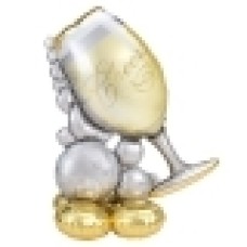 50th Sparkling Golden Anniversary Balloon (3 Balloons Gift Boxed)