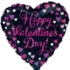 Pugs and Kisses Heart Balloon (3 Balloons Gift Boxed)