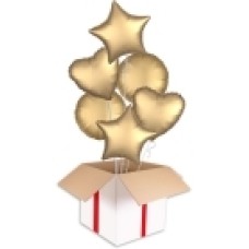 Platinum Satin Party Bouquets (2x Bunch of 6 Balloons (12 Balloons))