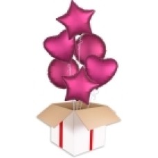 Azure Satin Party Bouquets (2x Bunch of 6 Balloons (12 Balloons))