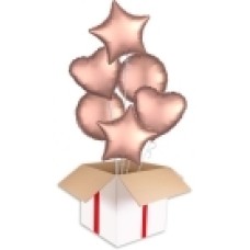 Flamingo Satin Party Bouquets (2x Bunch of 6 Balloons (12 Balloons))