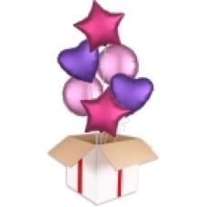 Precious Metals Mix Satin Party Bouquets (2x Bunch of 6 Balloons (12 Balloons))