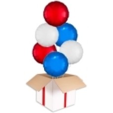 Foil Heart Jubilee Party Bouquets (2x Bunch of 6 Balloons (12 Balloons))