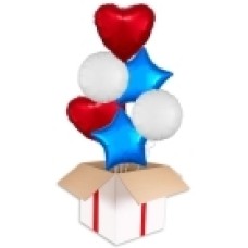 Foil Star Jubilee Party Bouquets (2x Bunch of 6 Balloons (12 Balloons))
