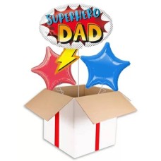 Superhero Dad Supershape Balloon (3 Balloons Gift Boxed)