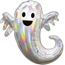 Holographic Ghost Supershape Balloon (3 Balloons Gift Boxed & Free Gift)