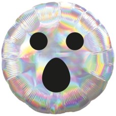 Irridescent Ghost Face Balloon (Single Balloon Gift Boxed)