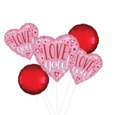 Love You White Dots Balloon (3 Balloons Gift Boxed)