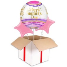 Mothers Day Water Colour Orbz Balloon (5 Balloons Gift Boxed & Gift)